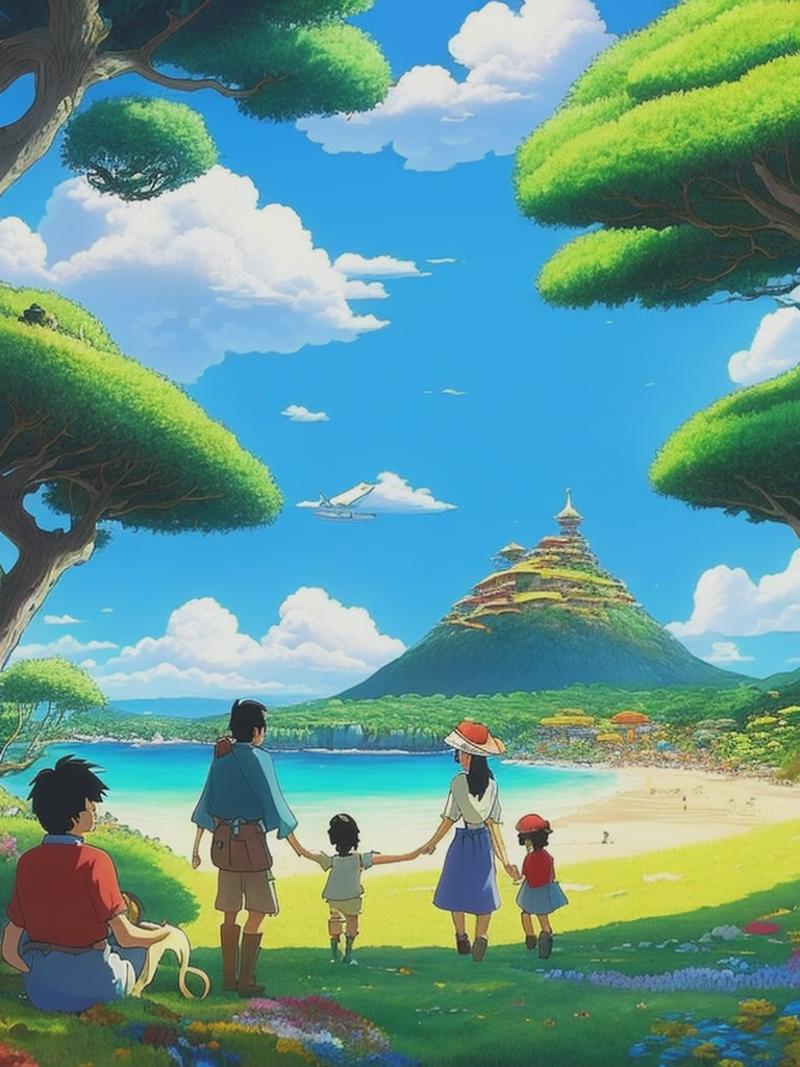 08318-867101217-detailed Studio Ghibli family enjoying a paradise earth.png